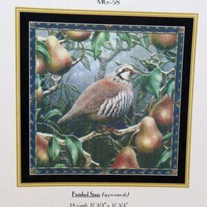 Mystic Stitch Inc. Partridge In A Pear Tree Cross-Stitch Pattern Maxine Gadd